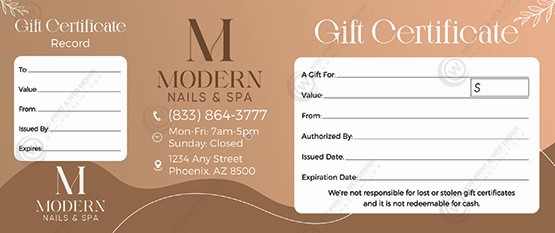 PGC-1509B - Premium Gift Certificates