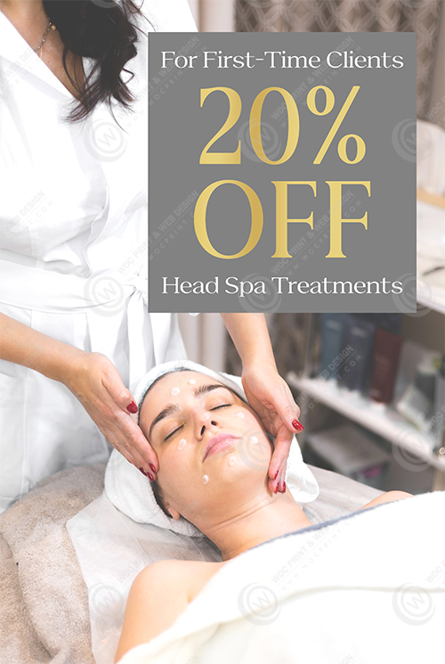 ZWD-36 - Head Spa Window Decals