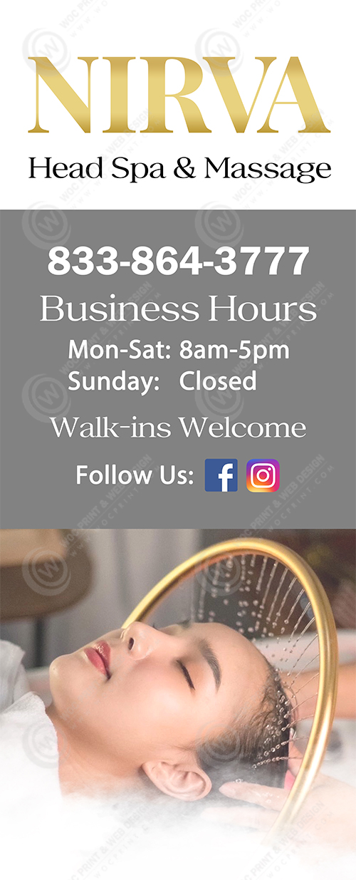 ZWD-39 - Head Spa Window Decals