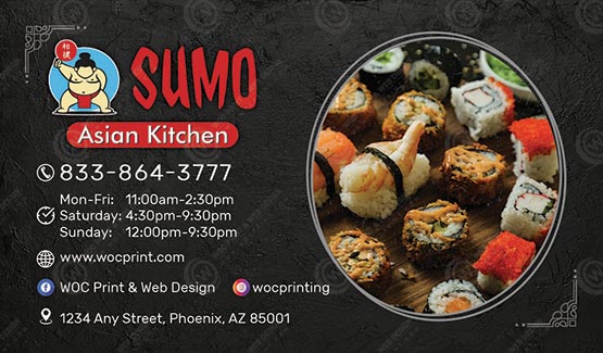 BC-538 - Restaurant Business Cards