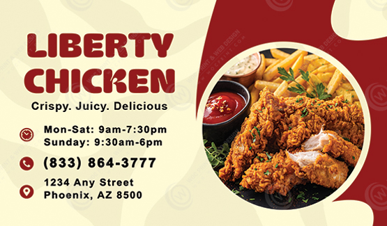 BC-542 - Restaurant Business Cards