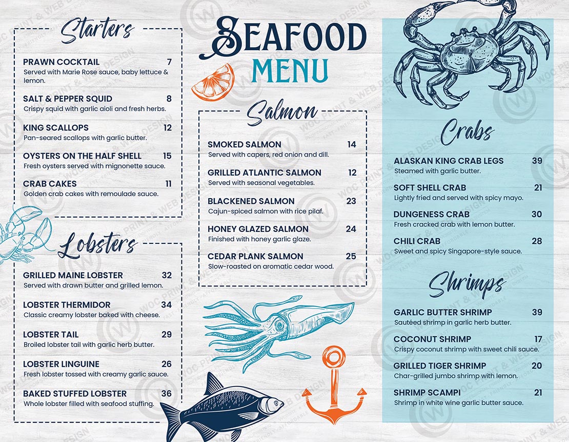 RBR-518B - Restaurant Brochures