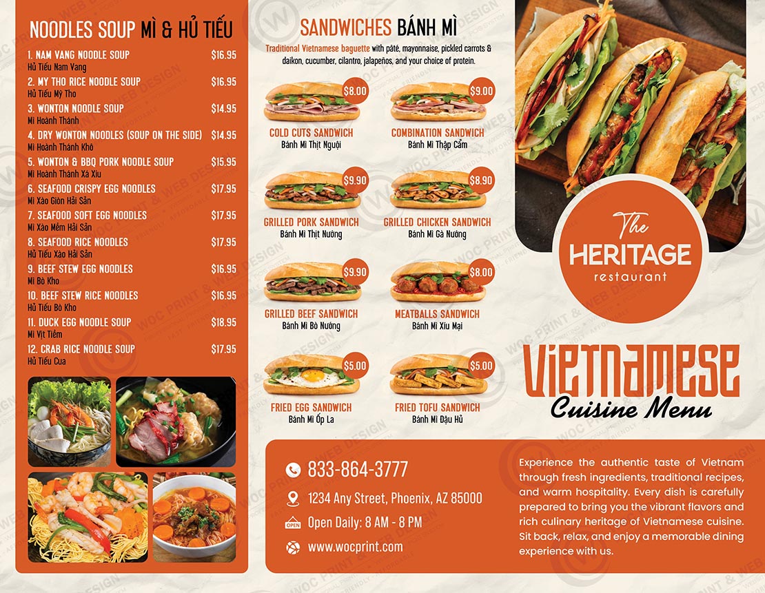 BR-519 - Restaurant Brochures