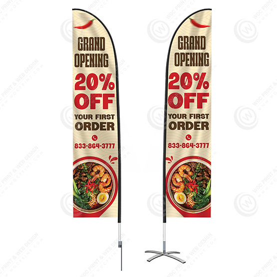 FB-507 - Restaurant Flag Banners