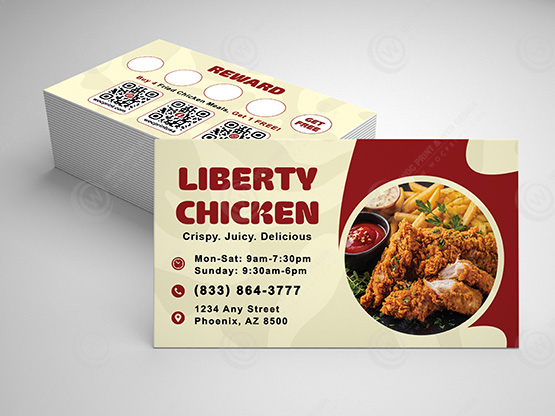 restaurant-business-cards-bc-542 - Restaurant Business Cards - WOC print