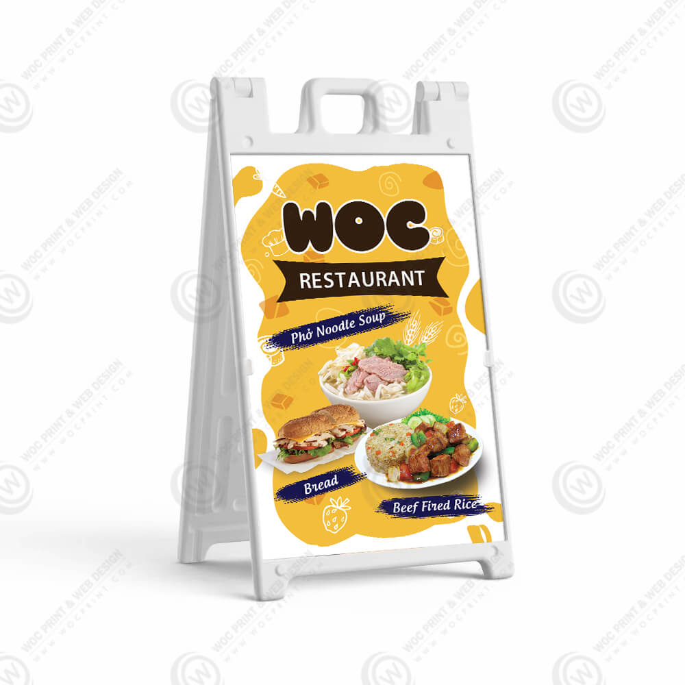 restaurant-a-frame-signs-afs-501 - Restaurant A-Frame 24x36 - WOC print