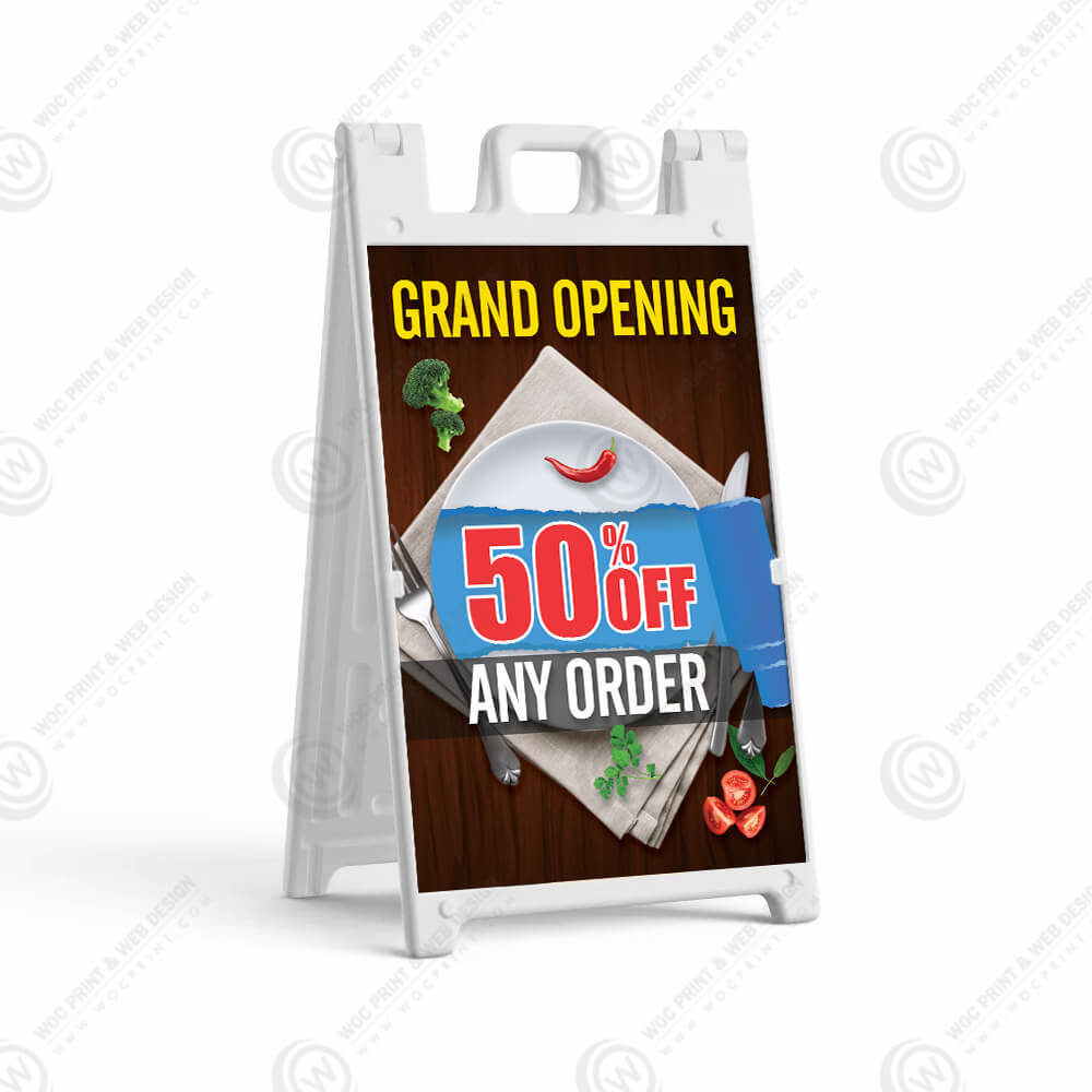 restaurant-a-frame-signs-afs-502 - Restaurant A-Frame 24x36 - WOC print
