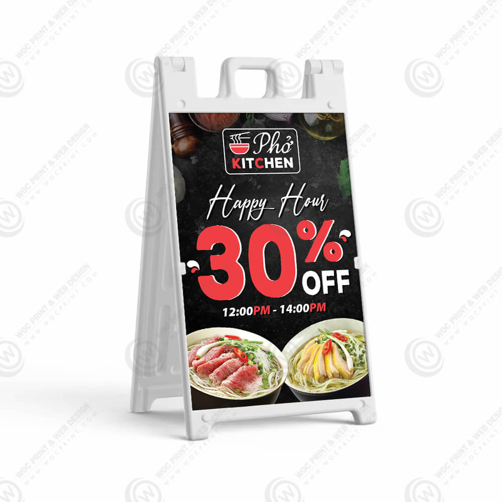 restaurant-a-frame-signs-afs-512 - Restaurant A-Frame 24x36 - WOC print