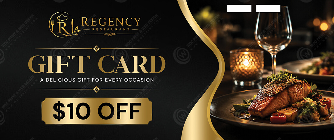 PGC-500 - Restaurant Premium Gift Certificates