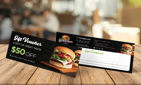restaurant-regular-gift-certificates-gc-507 - Restaurant Regular Gift Certificates - WOC print