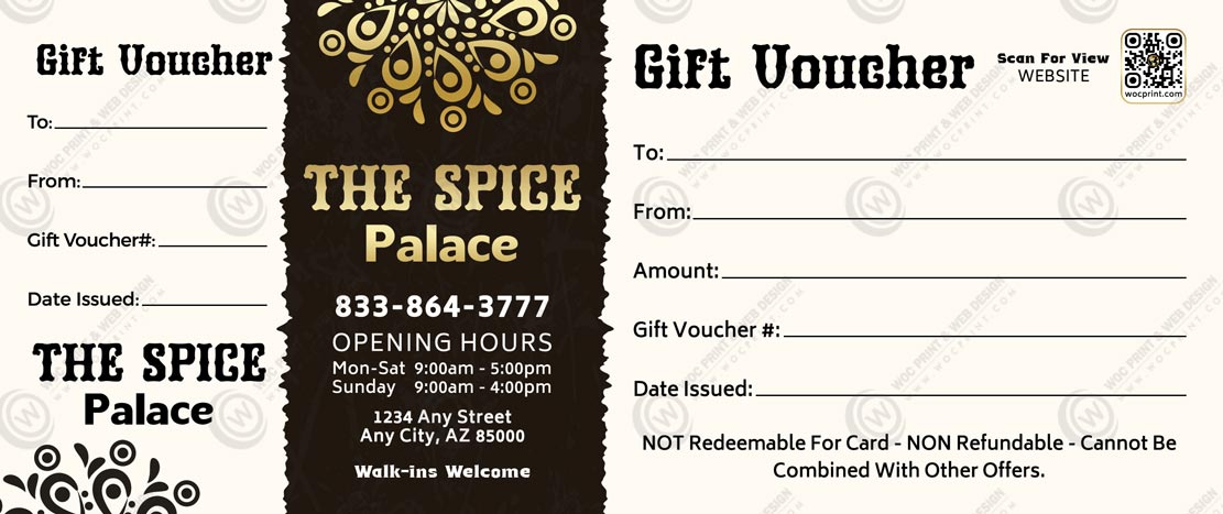 PGC-504B - Restaurant Premium Gift Certificates